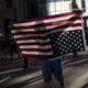 Protesters march through the street on May 28, 2020 in downtown Minneapolis, Minnesota.