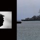 An photo of President Trump's profile next to a photo of a U.S. Navy missile destroyer