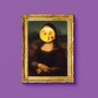 Photo illustration of face-throwing-a-kiss emoji covering the Mona Lisa's face
