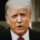 Glitching video of Donald Trump and Richard Nixon