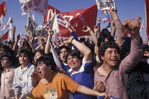 Chileans demonstrating for a "no" vote in the 1988 referendum that signaled the end of Pinochet's rule