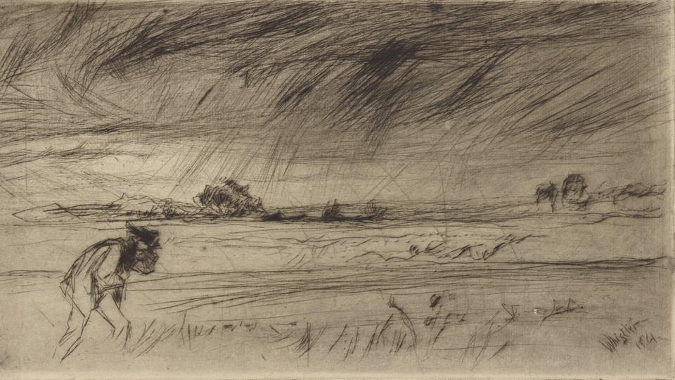 An 1861 sketch of a storm