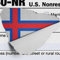 A tax form which is ripped to reveal the flag of the Faroe Islands.