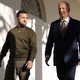 Volodymyr Zelensky and Joe Biden