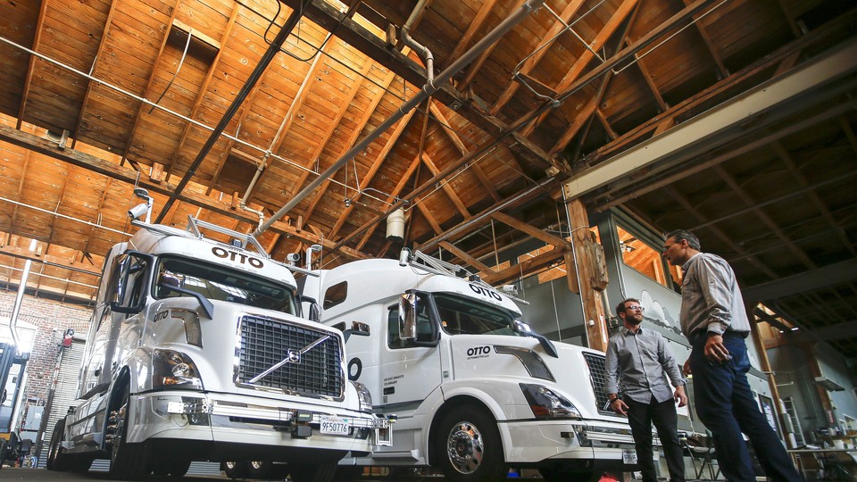 Workers at Otto, Uber's self-driving truck company