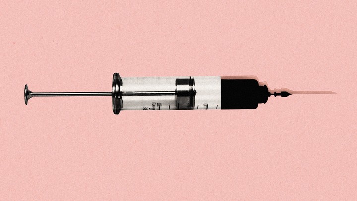a vaccine syringe