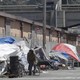 A homeless encampment in San Francisco.