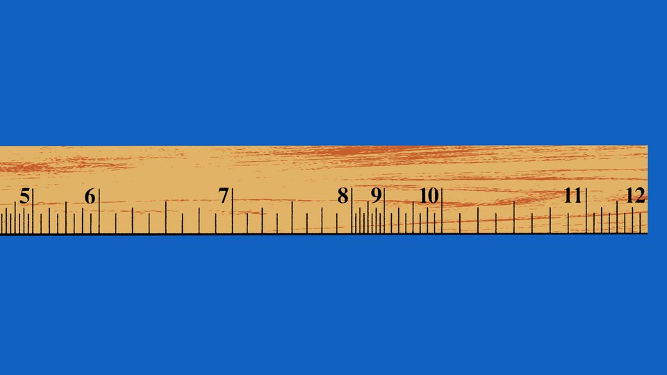 Illustration of a ruler with some "inches" shorter than others