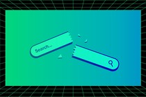 Illustration of a broken search-engine bar