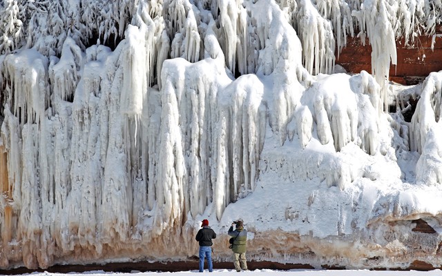 A Frozen Walk To Island Ice Caves The Atlantic