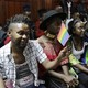 LGBTQ activists attend a court hearing in Nairobi in February.