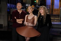 Bowen Yang, Ariana Grande, and Stevie Nicks on "SNL"