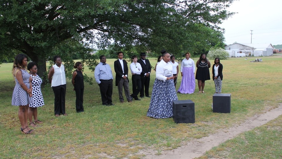In 2014, the Voices in Harmony chorus from the Mississippi School for Mathematics and Science performed at Sandfield Cemetery to commemorate Emancipation Day.