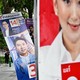 People walk past a campaign poster for opposition candidate Paetongtarn Shinawatra on a street in in Bangkok.