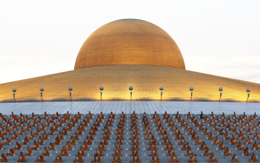 The Symmetry And Shapes Of Makha Bucha At Wat Dhammakaya The Atlantic The Symmetry And Shapes Of Makha Bucha At Wat Dhammakaya The Atlantic