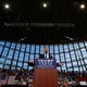 Donald Trump speaks at a rally in Raleigh, North Carolina, the day before the election.