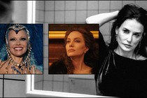 Pamela Anderson in The Last Showgirl; Angelina Jolie in Maria; Demi Moore in The Substance