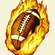 Football on fire