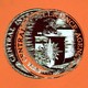 Illustration of a pixelated and duplicated C.I.A. seal in front of an orange background