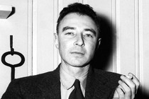 J. Robert Oppenheimer smoking a cigarette