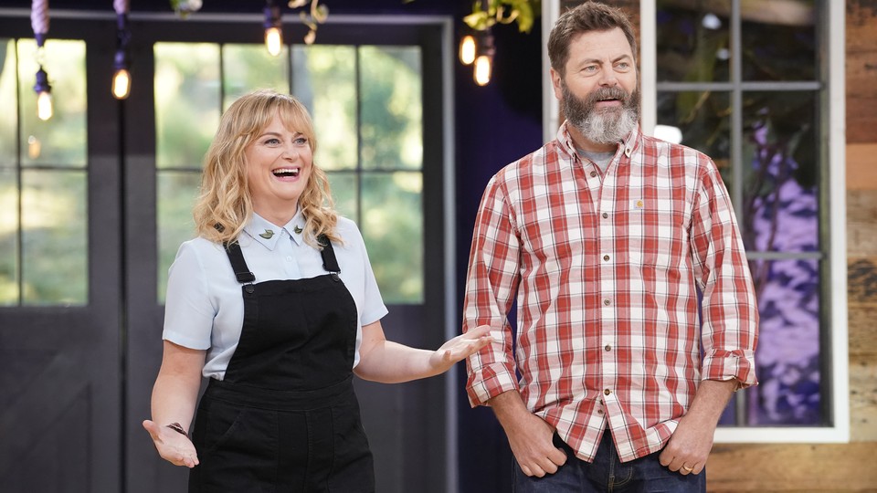 Amy Poehler and Nick Offerman in <i>Making It</i>