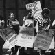 Women protesting in favor of abortion rights