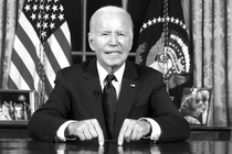 President Joe Biden speaking from the Oval Office