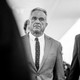 Monochromatic photo of Robert F. Kennedy Jr. in a suit