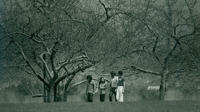 The future of Hampshire College—shown here in 1977—is now in question