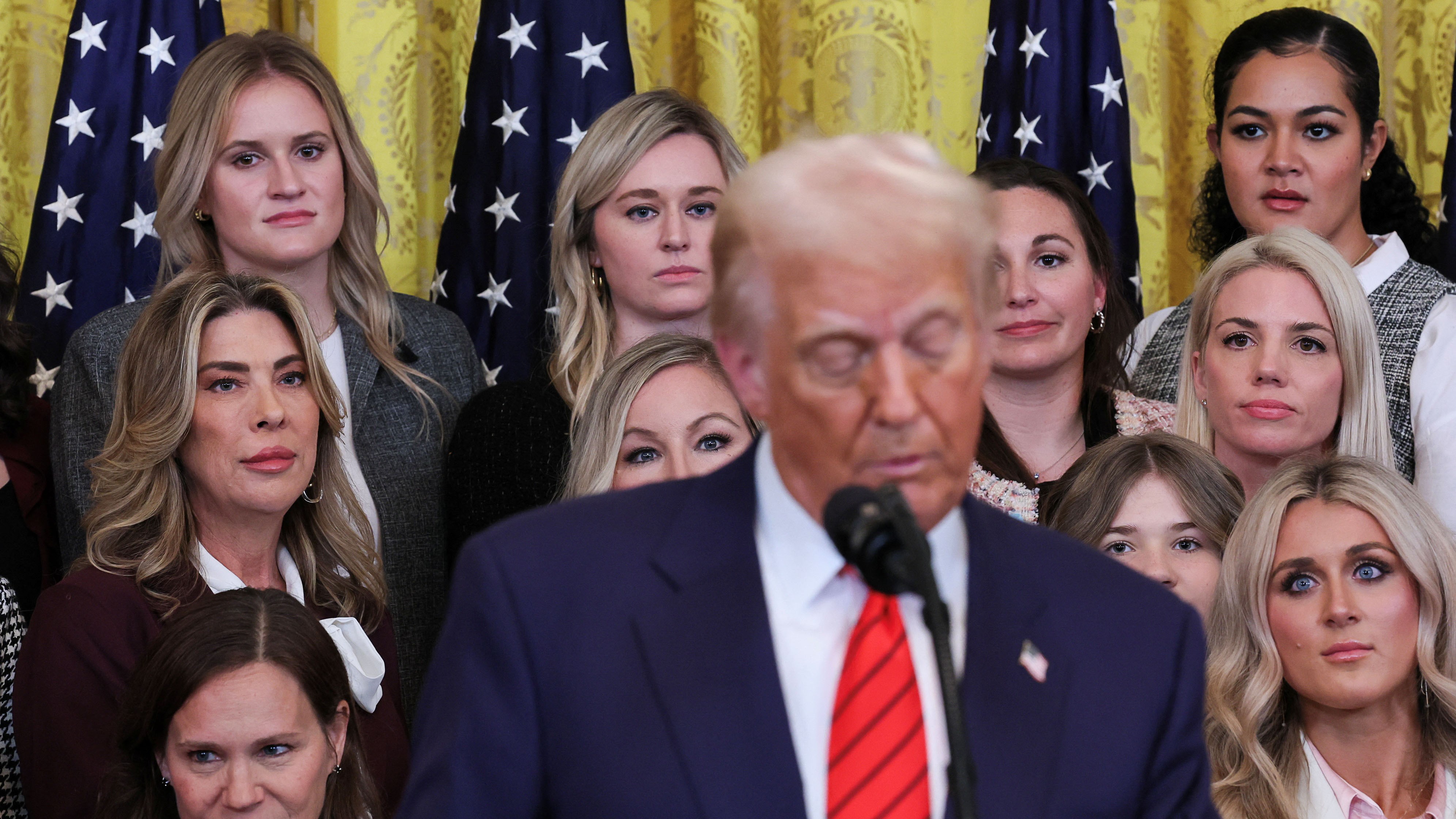 Trump Has a Funny Way of Protecting Women’s Sports