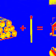 A pixelated GIF showing a representation of the following equation: wood + match = ?