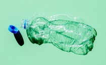 A plastic bottle