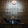 Turkish President Tayyip Erdogan greets members of parliament from AKP during a meeting at the Turkish parliament in Ankara, Turkey, on May 30, 2017. 