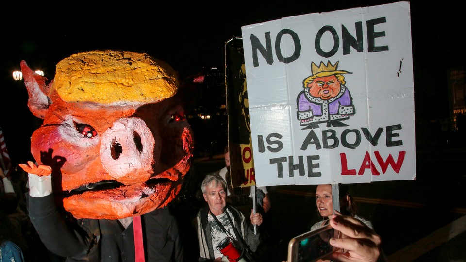 A protest in Los Angeles, California