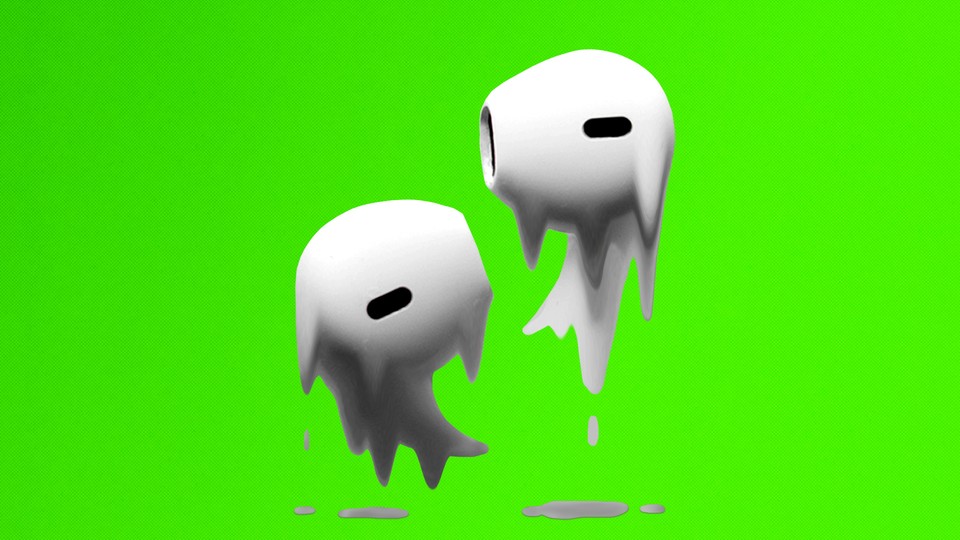 Illustration of melting AirPods