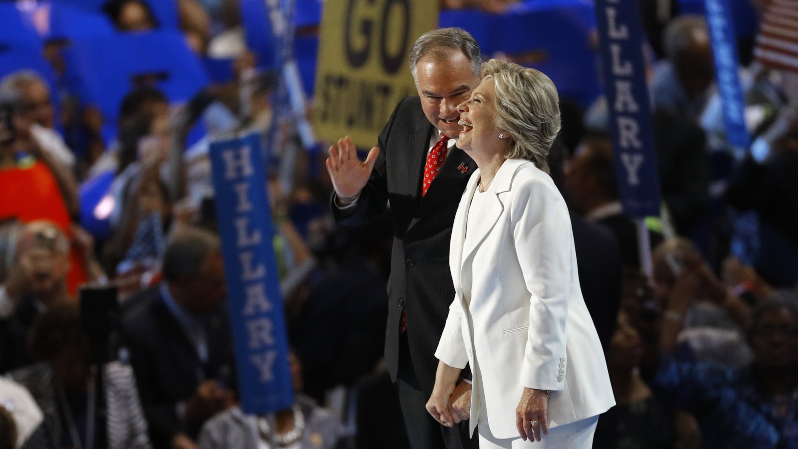 Hillary Clinton's Patriotism Comes Full Circle in Red, White and Blue  Pantsuits