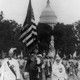 Klansmen parade in Washington, D.C. in 1926.