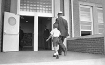 Sonnie Hereford and his dad walked to Fifth Avenue School on September 3, 1963, when Sonnie was 6.