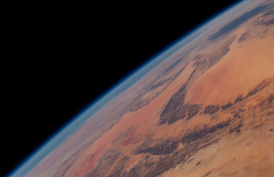 A view of the Sahara, seen from orbit