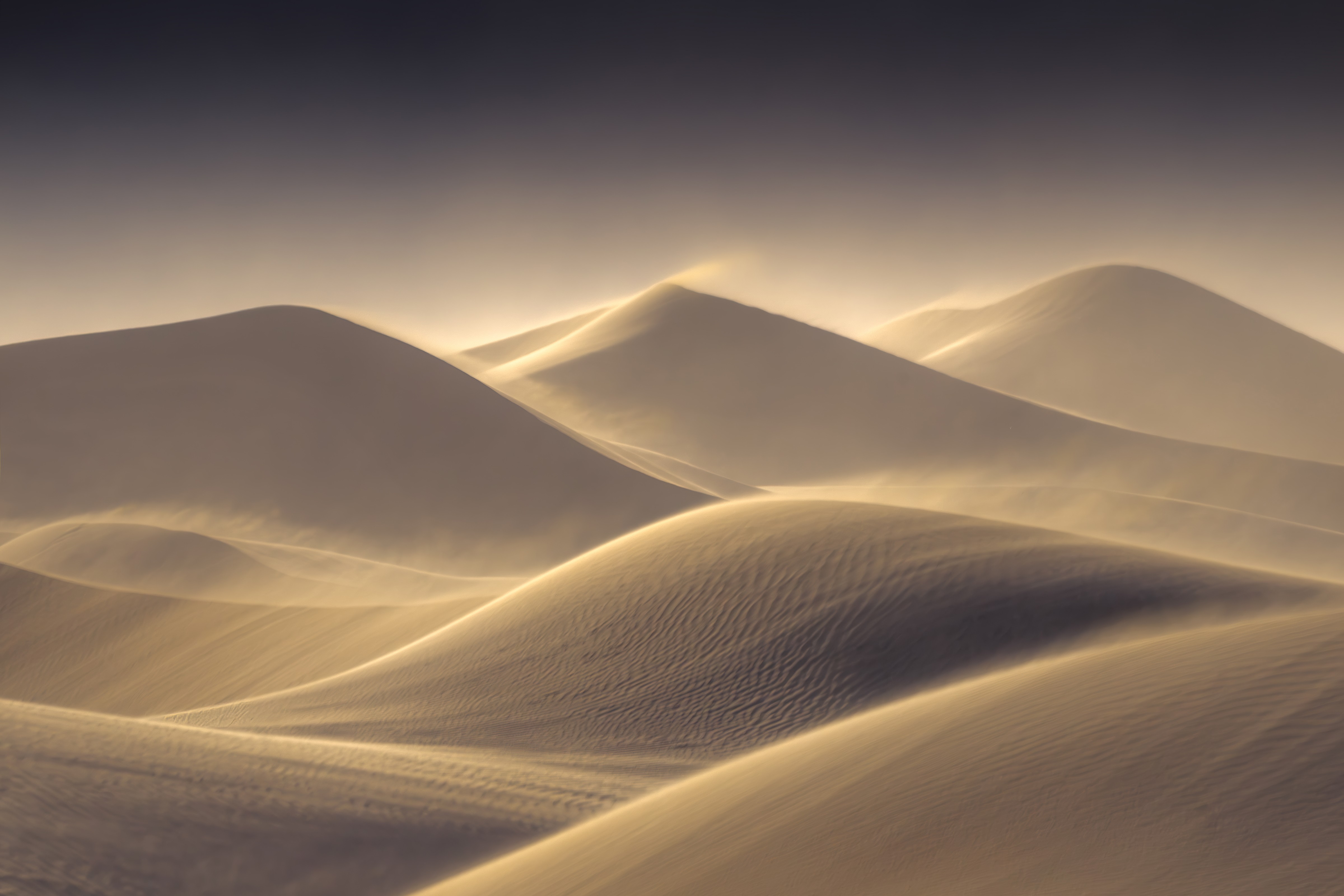 Windswept sand dunes