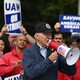 Joe Biden at the UAW picket line
