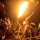 Anti-government protesters throw Molotov cocktails during clashes with police outside Hong Kong Polytechnic University.