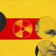 An illustration of Vladimir Putin and nuclear weapons