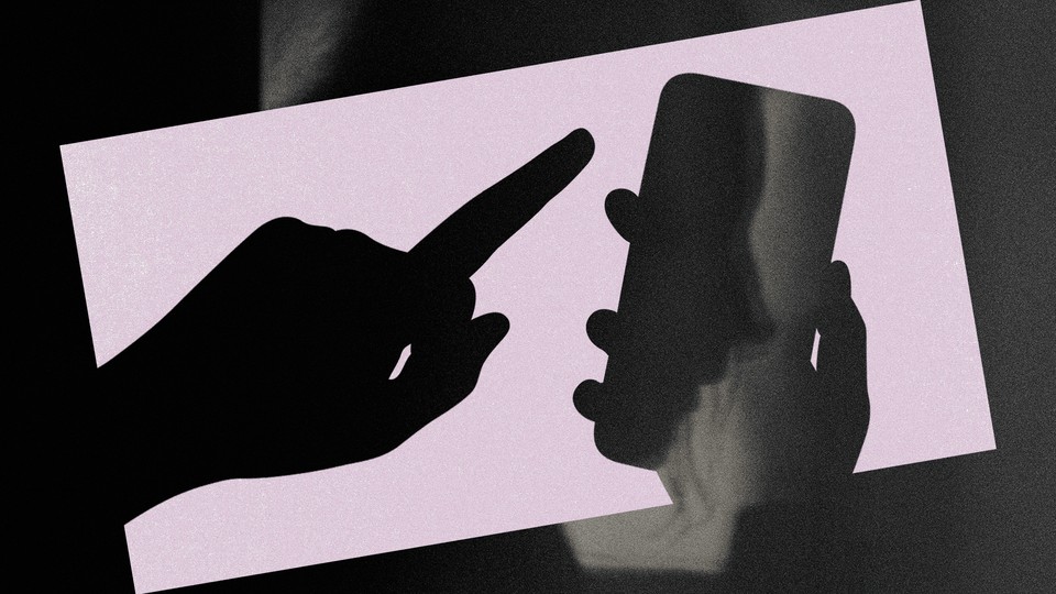 Illustration of a hand holding a phone