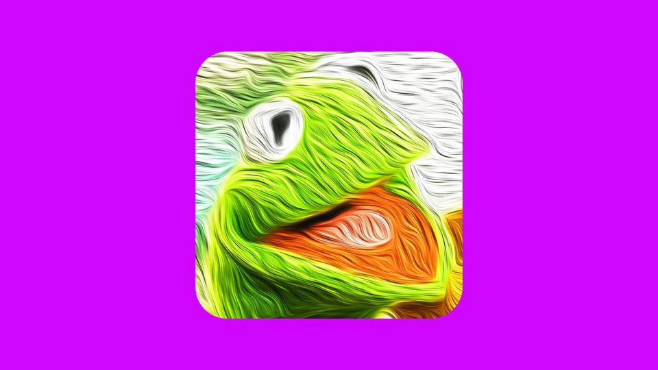 Image of an AI-generated Kermit