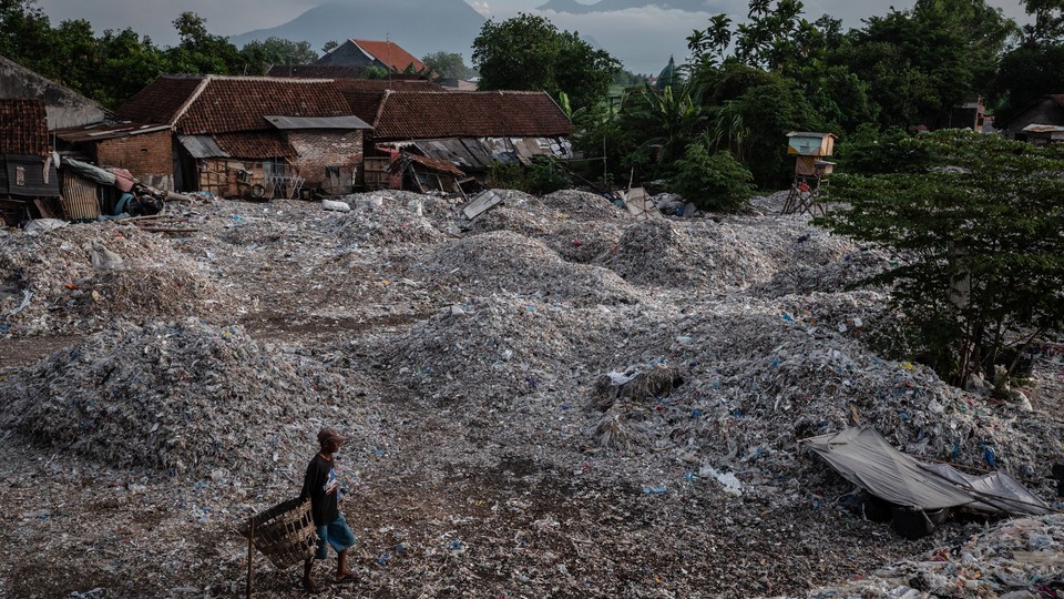 A waste dump in Indonesia