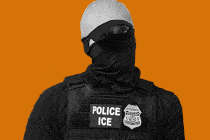 A man wearing sunglasses and a face mask