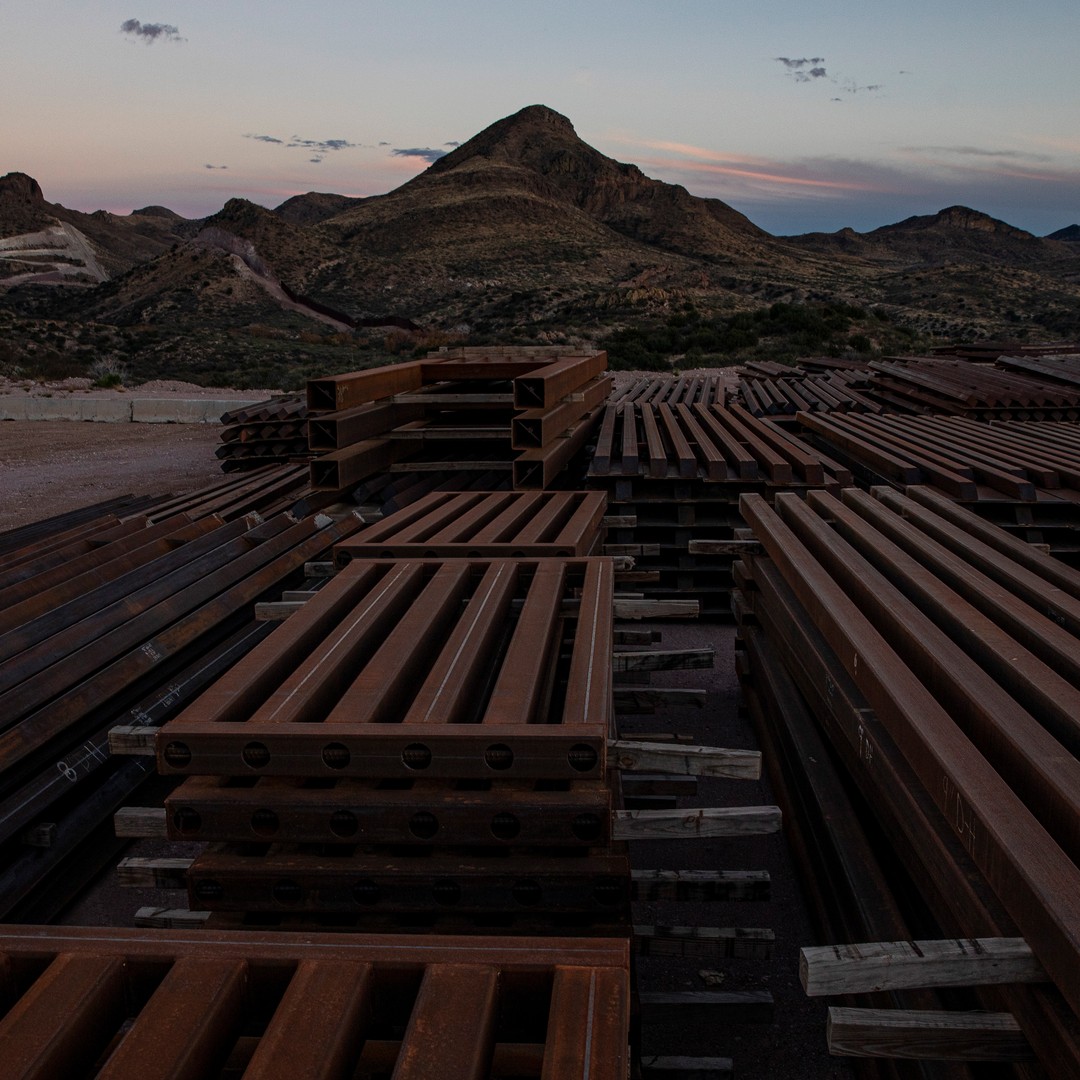 Trump's Big Border Wall Is Now a Pile of Rusting Steel - The Atlantic