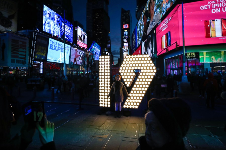 Live square. Times Square 2018.