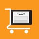 A digital image of a shopping cart with an Amazon Kindle instead of a basket